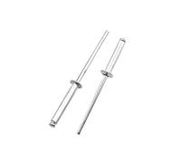 15-50 Uds remaches ciegos de aluminio extremo abierto M3.2 M4 M4.8 cabeza de cúpula Pop for madera metales plásticos(M3.2 50pcs,20mm)
