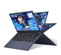 15,6 pulgadas 2 en 1 Ordenador Portátil, Core 8100Y(hasta 3,40 GHz), PC Portátil 8 GB RAM 256 GB SSD, Computadora portátil con puerto USB tipo C, USB 3.0, BT 5.0, teclado numérico, Office 365 Laptop