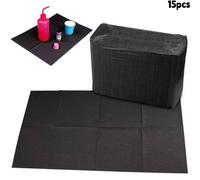 15/70pcs Tapetes de Mesa Desechables Negros Impermeables, Almohadillas de Limpieza para Tatuajes, Tapetes para Baberos de , Almohadillas de Limpieza - Suministros Adicionales para Tatuajes
