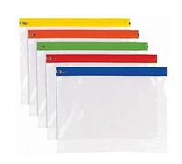 15 A4 Plus Zipper Pouch Documento Wallet - varios colores, elegante bolsa de almacenamiento de archivos con cremallera - impermeable, con cierre de cremallera
