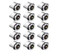 15 adaptadores magnéticos USB C de aluminio con conector de cable giratorio de 360 grados JKM