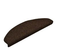 15 alfombrillas semicirculares marrones de 65 x 21 x 4 cm, autoadhesivas, reducen el ruido, lavables a máquina, para interiores seguros y t