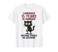 15º Aniversario de Boda, sobreviví a 15 años de Matrimonio Camiseta