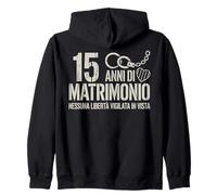 15 Anni Di Matrimonio Regalo Uomo 15 Anni Matrimonio Sudadera con Capucha