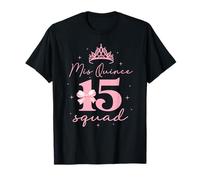 15 años Coquette Bow Mis Quince Squad Quinceañera Bday Camiseta
