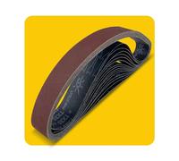 15 bandas de lija de óxido de aluminio surtidas de 2 x 48 pulgadas, 3 de cada grano 80/120/150/240/400