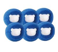15 bolas recolectoras de pelo for filtro lavadora, atrapapelos humanos, adhesivo lana reutilizable, herramienta removedora(Blue)