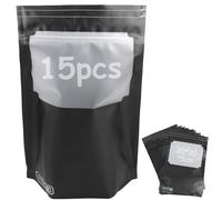 15 bolsas de almacenamiento reutilizables: bolsas selladas y con cremallera, bolsas de humidor con control de humedad (58 - 62%) para almacenar, fermentar y almacenar hierbas (30 x 20 x 5 cm)