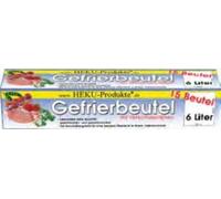 15 bolsas de congelación, 6 L, con clips de cierre, 30 cm x 46 cm