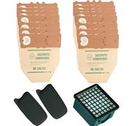 15 bolsas de recambio para Vorwerk Folletto VK130 VK131 (15 bolsas + filtro)
