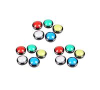 15 Botones de Arcade, Domo de 60 mm BotóN Pulsador LED de 2,36 Pulgadas con Microinterruptor para Consola de Videojuegos de MáQuina Arcade