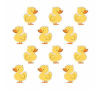 15 calcomanías de pato, resistentes al agua, 0 % de transparencia, calcomanías de animales de granja, despegar y pegar, perfectas para cubrir marcas, decoración de pared, resistente a la intemperie
