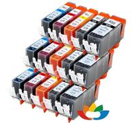 15 Cartuchos de Tinta para PGI 450 CLI 451 para IP7220 IP7240 IP8740 IX6540 IX6840 MX722 MX724 MX922