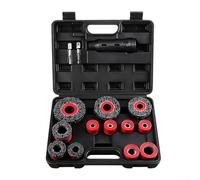 15 cepillos de limpieza de pernos de rueda de coche para eliminación de óxido con mecanismo de presión, funciona con conductores y taladros estándar