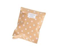 15 CM * 10 CM 50 piezas dot Flower Craft Paper Popcorn bag Food Safe Favor Kraft bolsas de cumpleaños Diseños de Party Bags-dot with sticker