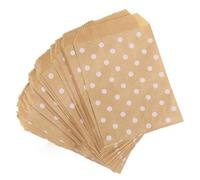 15 CM * 10 CM 50 piezas dot Flower Craft Paper Popcorn bag Food Safe Favor Kraft bolsas de cumpleaños Diseños de Party Bags-dot