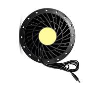 15 cm 15050 DC12 V ventilador con carcasa de ABS, 4,8 A | Fuerza industrial, flujos de aire eficientes de energía, ventilación de flujo de aire, carcasa ABS para disfraces inflables