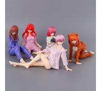 15 cm The Quintessential Quintuplets Action Figures Collectible Anime Model Statue, PVC Environmental Protection Materials Suitable for Home Office Desktop Decorative Ornaments Toys (5pcs)