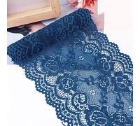15 cm x 1 m elasticidad,cinta encaje,ribete encaje,cinta decorativa,cinta encaje,cintas para coser,manualidades bricolaje,decoración para ropa,ropa interior,vestido novia,decoración mesa,azul vaquero