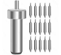 15 cuchillas de 30/45/60 grados para plóter Cricut Joy de repuesto + 1 soporte de hoja Baser