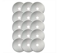 15 cuchillas de repuesto de 45 mm para cortadores rotativos Fiskars Olfa, para tela, acolchado y costura.