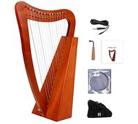 15 cuerdas de arpa de caoba, cuerda de nylon arpa celta irlandesa con bolsa duradera, llave de ajuste y cuerdas de repuesto adecuadas para amantes de la música, principiantes, niños, adultos