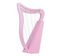 15 Cuerdas Lyre Harp, Cahogany Cuerpo Maple Saddle Rodillo Arpa, Llave De Ajuste De Nota Tallada, Símbolos Fonéticos Tallados, Tallas Exquisitas, For Los Amantes De La Música Principiantes