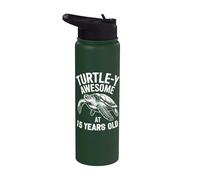 15 Cumpleaños Tortuga Marina Quince Años Stainless Steel Insulated Water Bottle