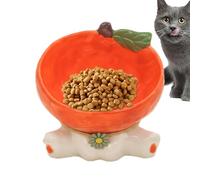 15-Degree Tilted Feeding Bowl, Anti-Slip Pet Feeder Bowls, Fashionable Pet Food Bowls, Ceramic Cat Dish, Ceramic Tilted Cat Bowl 15-Degree Anti-Slip Pet Feeder for Dry and Wet Food