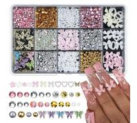 15 diferentes lazos de resina, decoraciones para uñas, Color, aplicación sencilla para regalo o colección personal, joyería para uñas de