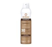 Ecran Sunnique Bronze- Bruma Leche Protectora FPS 30, Protección UVB + UVA e IR-A, Con Tecnología Pure Bronze y VitEox 80, Activa el Bronceado Natural, Sin Autobronceador - 250 ml