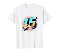 15 e imparable: Regalo de cumpleaños para Adolescentes Camiseta, Hombre, Blanco, 3XL
