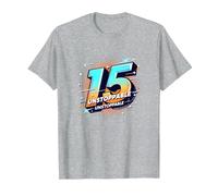 15 e imparable: Regalo de cumpleaños para Adolescentes Camiseta, Hombre, Gris Jaspeado, 3XL