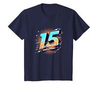 15 e imparable: Regalo de cumpleaños para Adolescentes Camiseta, Niños, Azul Marino, 3 años