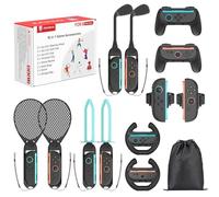 15 en 1 Kits de Accesorios para NS Switch 2, innoAura Juego de Accesorios Deportivos Para Juegos Nintendo Switch 2 con Bolsa de Almacenamiento para Fiestas y Familias