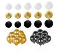 15 Farolillos De Papel, 20 Globos, Farolillos De Papel Plegados, Farolillos De Papel Redondos, Farolillos De Papel Decorativos.