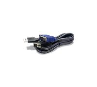 Trendnet TK-CU15 cable para video, teclado y ratón (kvm) Negro 4,5 m ( TK-CU15 )