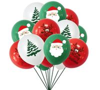 15 globos de fiesta de Navidad, globos de látex de Navidad de 12 pulgadas, Papá Noel, muñeco de nieve, árbol de Navidad, arte y manualidades, globos para adultos, cena de Navidad y decoraciones de