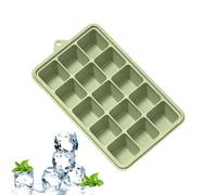 15-Grid with Lid Easy Release Food Grade Silicone Ice Mold Freezer Trays
