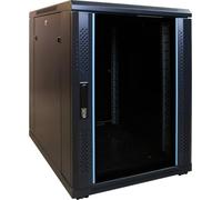 15, HE, de pequeño armario para servidor con puerta de cristal (Alto) 600 x 800 x 769 mm