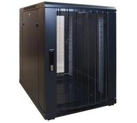 15 HE, pequeño armario para servidor, con puerta frontal perforada (Alto) 600 x 800 x 769 mm