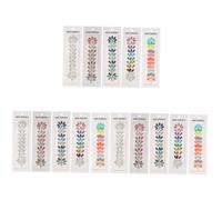 15 Hojas Con Pegatinas De Diamantes De Imitación Etiqueta Engomada Del Arte Del Clavo Gemas Para Los Ojos Pedrería Cuerpo Pegatinas Pegar Taladro De Cristal Joyas Accesorios