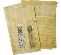 15 hojas de papiro egipcio blanco de 30 x 20 cm, hojas de papiro de faraón antiguo con alfabeto para proyectos de arte, álbumes de recortes e historia escolar, ayuda ideal para la enseñanza, papel