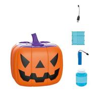 15-Hole Halloween Bubble Machine,USB Rechargeable Bubble, Halloween Party- Pumpkin Bubble with Lights &Sounds, Outdoor Party Games & Holiday Decor (1PC)