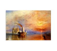15 impresiones famosas de Joseph Mallord William Turner The Fighting Temeraire Póster para dormitorio, decoración de lienzo deportivo, paisaje, oficina, habitación, regalo, sin marco