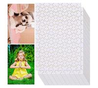 15 juegos de rompecabezas de sublimación de 4 x 6 pulgadas, rompecabezas en blanco para rompecabezas hechos a mano, arte de pared fotográfico, 15 piezas/juego