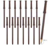 15 lápices de escoba de bruja, lápiz de escoba natural, varita mágica para accesorios, escritura, escoba de bruja, bolígrafo para fantasía y eventos, fiestas, regalos, decoración de Halloween