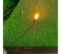 15 LED amarillos precableados de 3 mm con resistencias a juego para aplicaciones de 12 V 16 V CC en proyectos de calibre HO