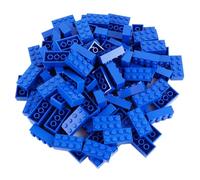 15 LEGO ladrillos color azul (2 x 4 pivotes, 15 unidades) - 3001