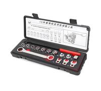 15 llaves de ajuste de polea loca, llave de ajuste de tensión de la correa, palanca de extensión de la herramienta de reparación de automóviles